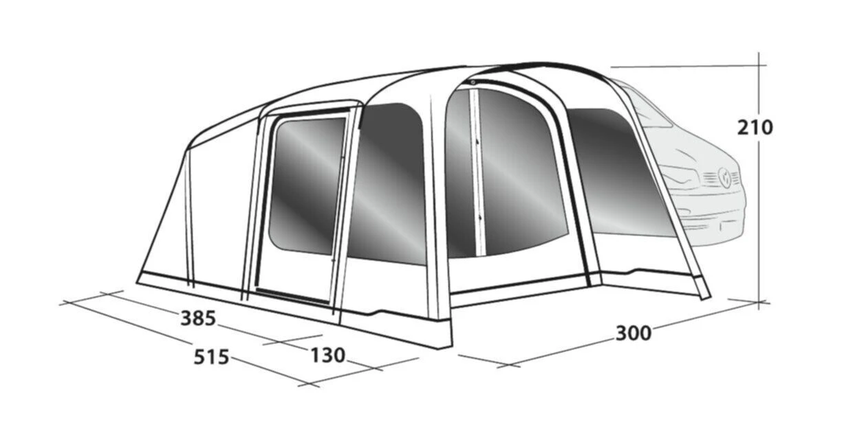 Outwell Blossburg 380 Air Drive Away Awning - Image 5