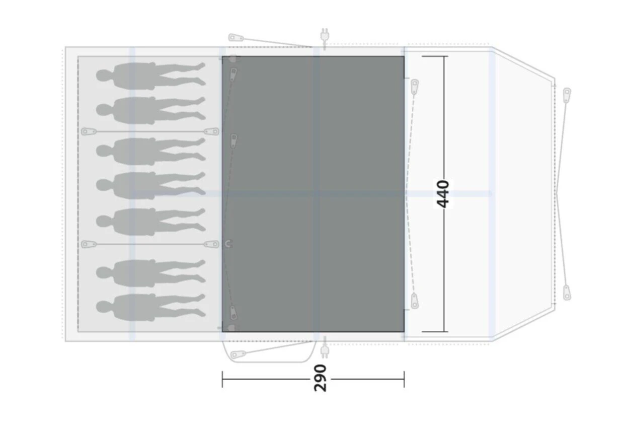 Outwell Knoxville 7SA Flat Woven Carpet - Image 3