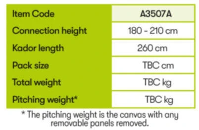 Quest Falcon Air 300 Drive Away Awning Low (180-120cm) (2022) - Image 9