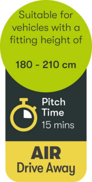 Quest Falcon Air 300 Drive Away Awning Low (180-120cm) (2022) - Image 8