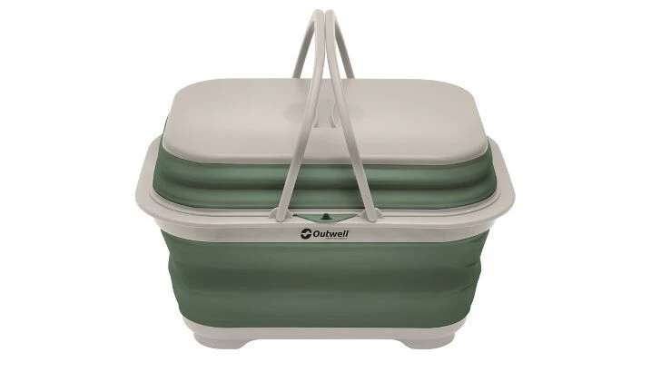 Outwell Collaps Washing Base W/handle & Lid (Shadow Green)