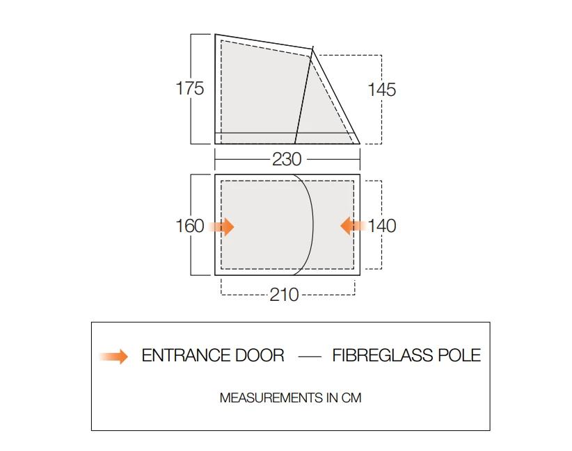 Vango Airbeam Vango Balletto Tall Annex Elements Shield (2022) - Image 3
