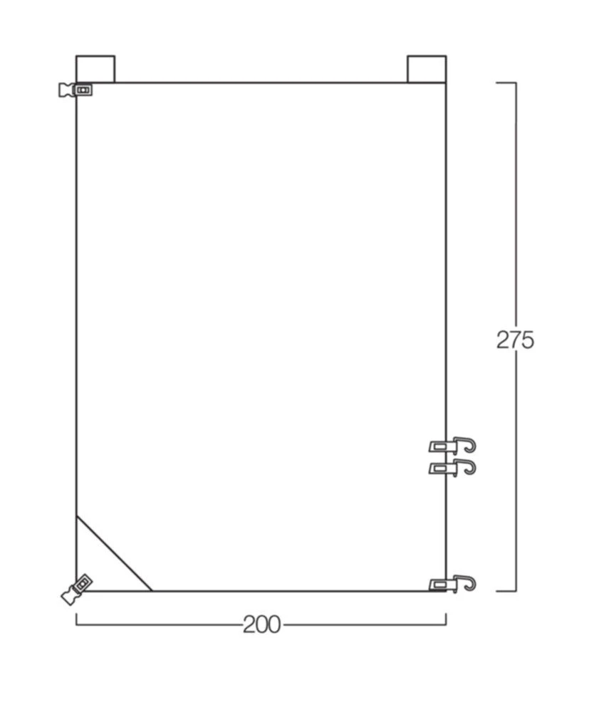 Vango Caravan Awning Side Canopy - Image 3